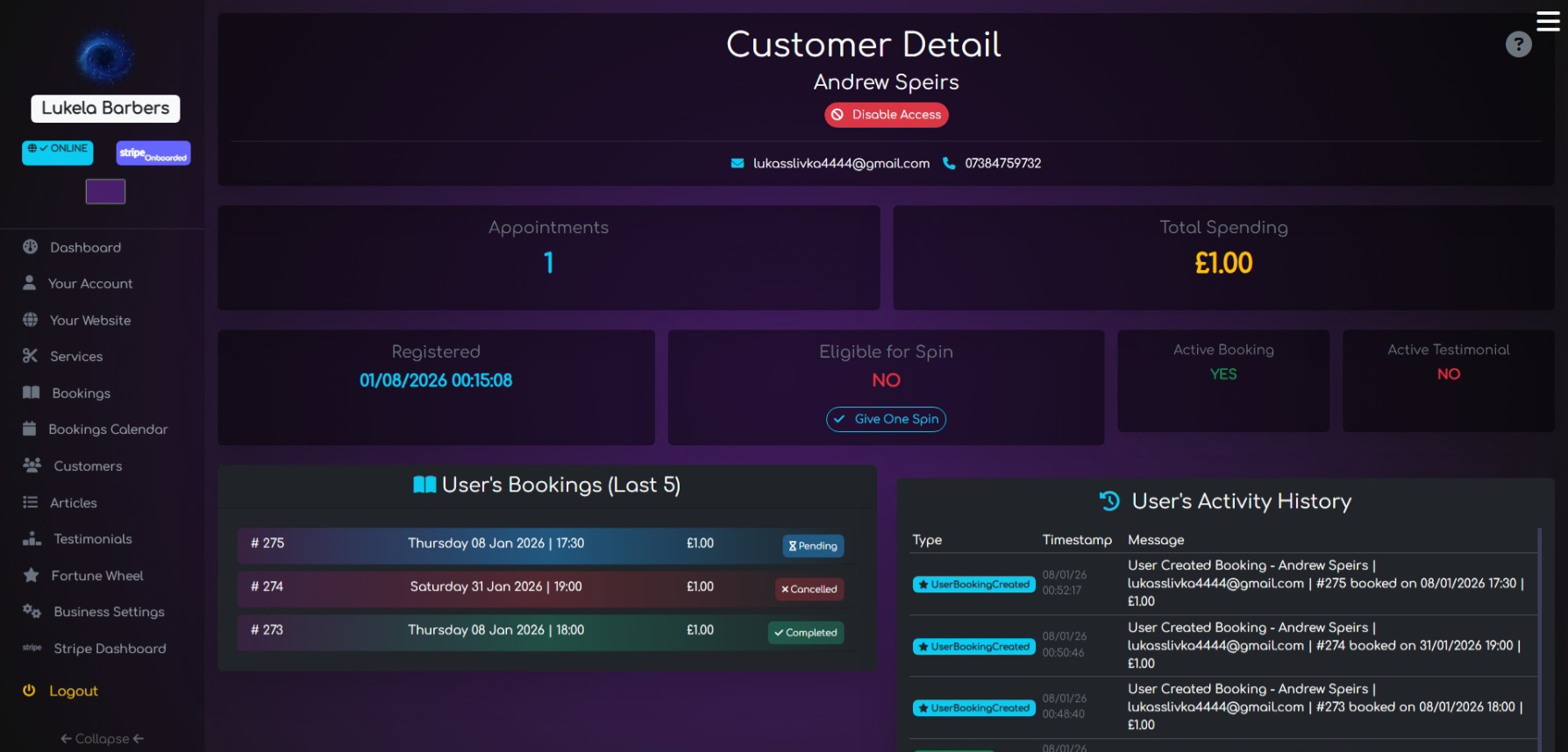 Customer Profiles Just Got Smarter in BarberCore.uk