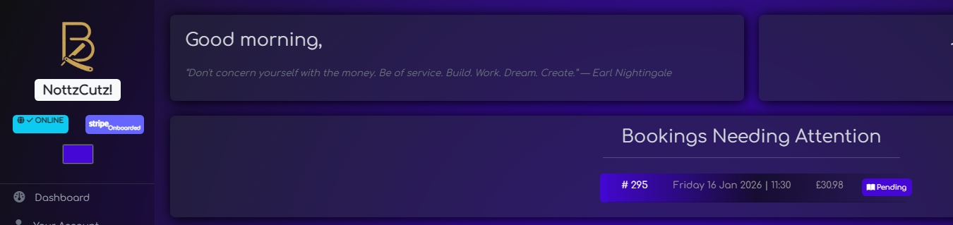 New Daily Quotes in the Dashboard